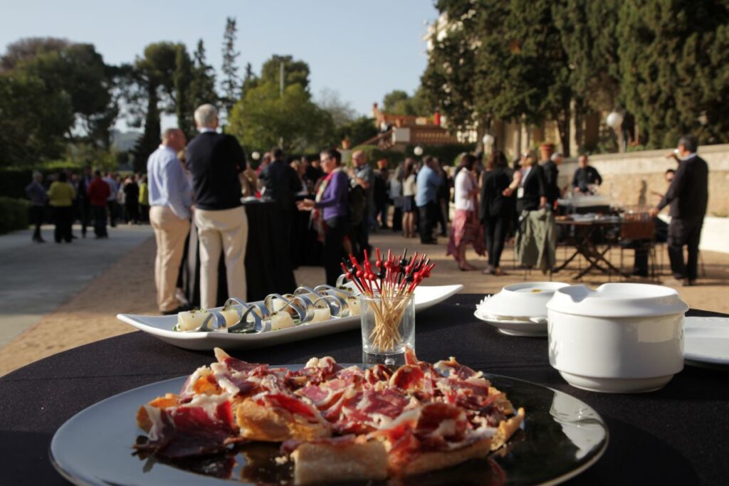 Cocktail dinner from a Crossover corporate event in Barcelona