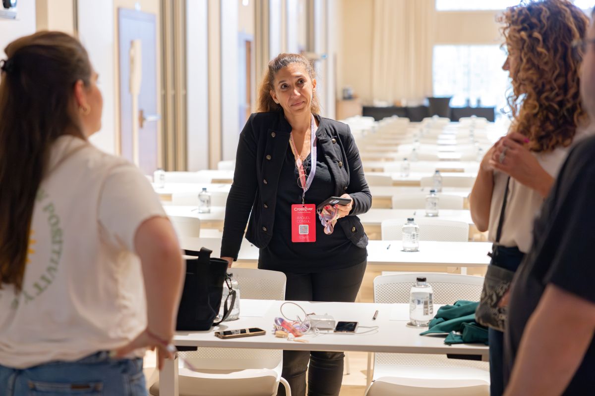 Corporate event management team working in Spain