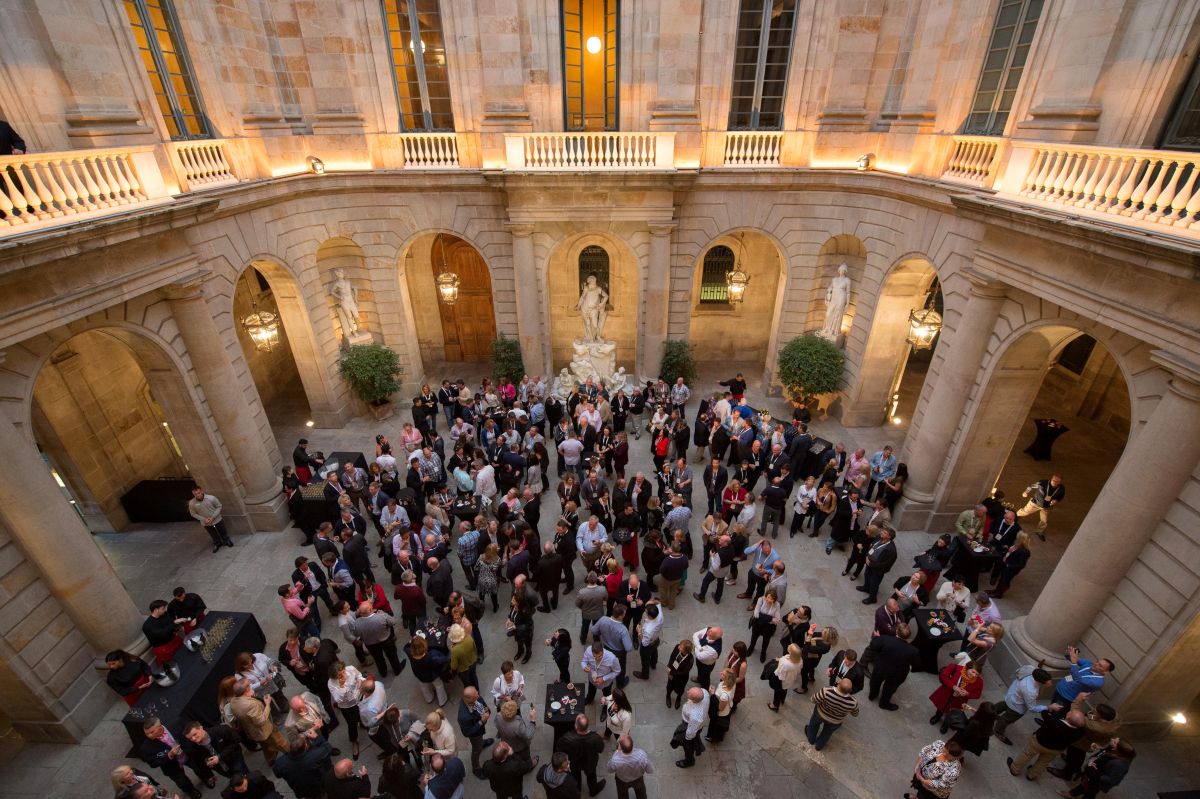 Corporate event venue setup in Spain and Portugal