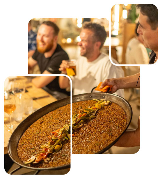 Destination Management: Paella company dinner in Spain
