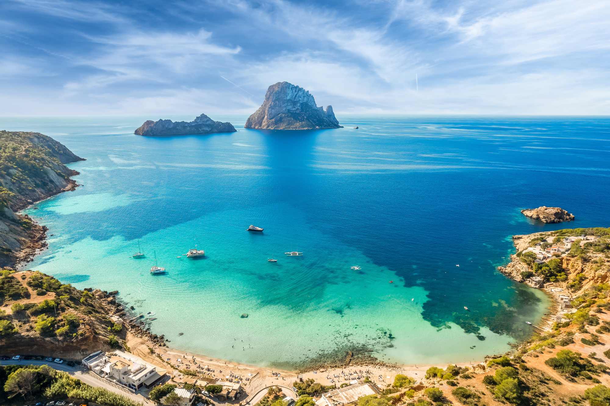 Corporate events Ibiza, cliffside spot with sea views