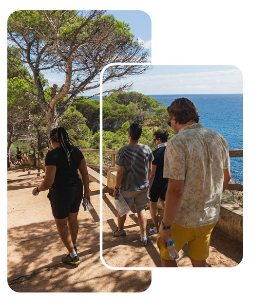 Outdoor team building activity in Spain – iPad Rally on the Costa Brava.